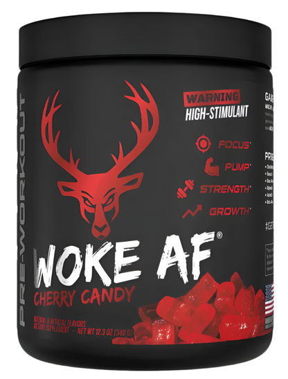 Pre-entrenamiento de alto estimulante Bucked Up WOKE AF - Energía y enfoque intensos