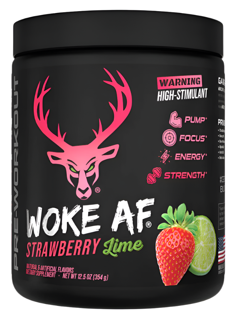 Pre-entrenamiento de alto estimulante Bucked Up WOKE AF - Energía y enfoque intensos